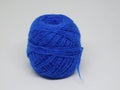 Blue wool threads Royalty Free Stock Photo