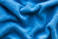 Blue Woolen Cloth Texture