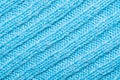 Blue woolen fabric texture or background Royalty Free Stock Photo