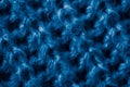 blue woolen material with an interesting pattern Royalty Free Stock Photo