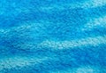 Blue woolen material with white stripes texture or background Royalty Free Stock Photo
