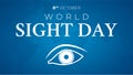 Blue World Sight Day Illustration Background