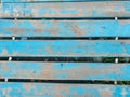 Blue worn boardwalk. Boards leading to the beach. wooden boards