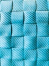 Blue woven texture or background from plastic weave Royalty Free Stock Photo