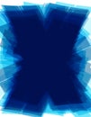 Blue x-background with tech X letter shape. Futuristic pattern