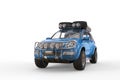 Blue 4x4 SUV Royalty Free Stock Photo