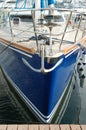 Blue yacht