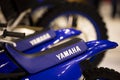 Blue Yamaha motorcycle