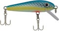 Blue and yellow artificial fishing lure Royalty Free Stock Photo