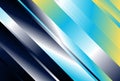 Blue Yellow And Black Gradient Diagonal Lines Background Vector Beautiful elegant Illustration Royalty Free Stock Photo