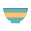 blue and yellow bowl empty Royalty Free Stock Photo