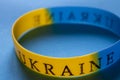 Blue-yellow Bracelet, Colors of the Flag of Ukraine. Jewelry in the Form of a Bracelet with Blue and yellow Colors, a Symbol of