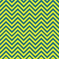 Blue and yellow chevron pattern