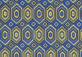 Blue and yellow diamond geometric background .