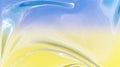 Blue-yellow gradient abstract plastic wave background. Shimmering texture 3d render. Crystalline liquid, glossy glass liquid silk Royalty Free Stock Photo