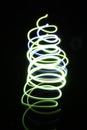 Spiral long exposure light painting