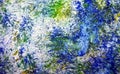 Blue yellow green white blur vivid spots romantic spots painting watercolor background, abstract painting watercolor background Royalty Free Stock Photo