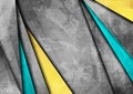 Blue yellow grey abstract grunge corporate background Royalty Free Stock Photo