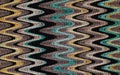 Blue, yellow and grey waves pattern Royalty Free Stock Photo