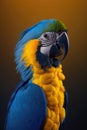 Blue and yellow Macaw, Generative AI