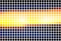 Blue yellow orange black abstract rounded mosaic background over Royalty Free Stock Photo