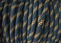 Blue yellow patterned rope reel Royalty Free Stock Photo