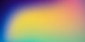 Blue yellow pink turquoise purple wavy wide background. Blurred pattern with noise effect. Grainy website banner, desktop