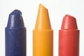 Blue Yellow Red Crayon Royalty Free Stock Photo