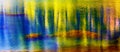 Blue Yellow Water Reflection Abstract Wenatchee River Washington Royalty Free Stock Photo