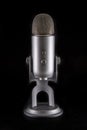 Blue Yeti Podcast Condenser Microphone Royalty Free Stock Photo