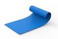 Blue yoga mat