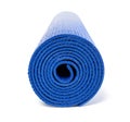 blue yoga mat Royalty Free Stock Photo