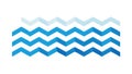 Blue zigzag pattern, wavy lines, vector design Generative AI Royalty Free Stock Photo