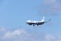 Blue Air Boeing 737-800 YR-BMC approaching the airport