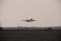 Blue Air Boeing taking off Royalty Free Stock Photo