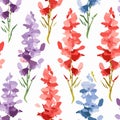 Vibrant Watercolor Flowers: Expressive Patterns Inspired By Louise Bourgeois And Scarlett Hooft Graafland
