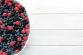 Berries on wooden background Royalty Free Stock Photo