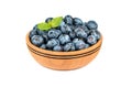 Blueberries in bowl Royalty Free Stock Photo