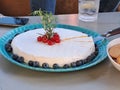 Blueberries cheesecake sweet delight