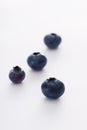 Blueberries closeup on white background Royalty Free Stock Photo