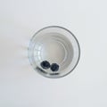 Blueberries in a glass Royalty Free Stock Photo