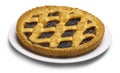 Blueberries jam tart Royalty Free Stock Photo