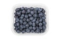 Blueberries in a plastic container Royalty Free Stock Photo