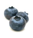 Blueberries trio Royalty Free Stock Photo