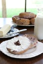 Blueberry Bagels Royalty Free Stock Photo