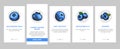blueberry biberry blue berry onboarding icons set vector