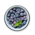 Blueberry in bowl Royalty Free Stock Photo