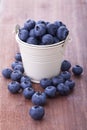 Blueberry in a bucket