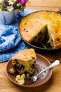 Blueberry Buttermilk Cornbread. Royalty Free Stock Photo