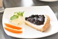 Blueberry cheese pie, blueberry cheese cake Royalty Free Stock Photo
